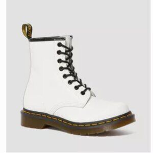 Dr. Martens 1460 Women's Smooth Leather Lace Up Boots in White